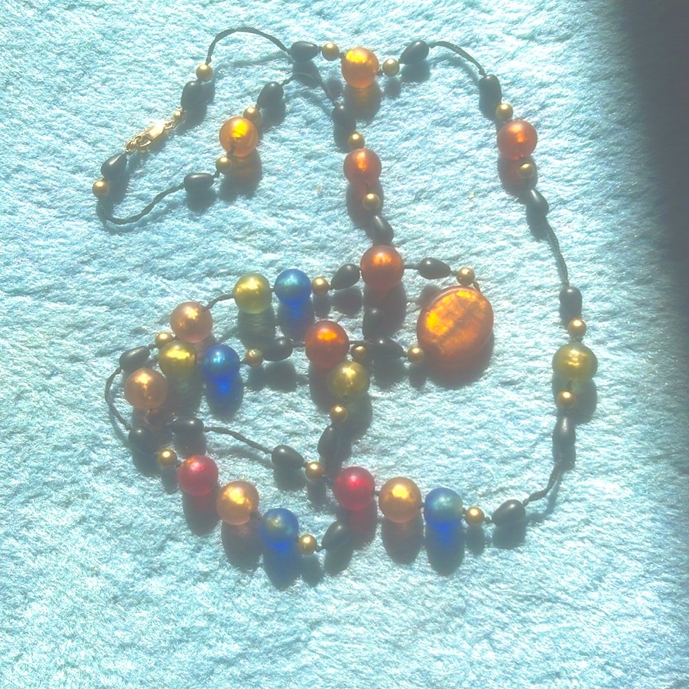 Gifted necklace that is too attractive not to be worn.